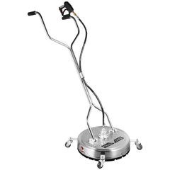 Surface Cleaner 20 inch Flat Surface Cleaner for Pressure Washer 4000psi Pressure with 3/8 Quick Connector Surface Cleaner W/ Casters 10.5GPM Stainless Steel Rotating Rod & 3 Nozzle for Patio