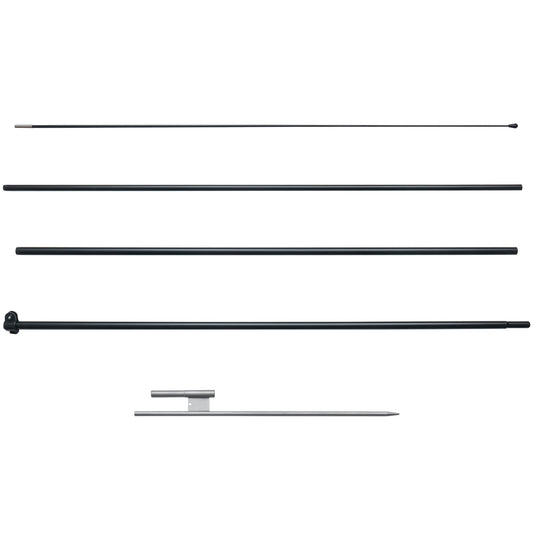 Feather Flag Pole Kit, Swooper Flag Pole Set 16.3 ft, Sign Flag Poles for Business Advertising Flags Outdoor, with A Ground Stake and Carrying Bag (Flag Not Included)