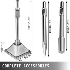 Jack Hammer 1-1/8 Tamper Shank, Dirt Tamper 6x6 Compactor Plate with Electric Chisel Dirt Compactor, Demolition Jackhammer Bits Solid Compactor Breaker Hammer Concrete Tamper Asphalt Tools