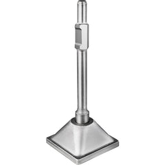 Jack Hammer 1-1/8 Tamper Shank, Dirt Tamper 6x6 Compactor Plate with Electric Chisel Dirt Compactor, Demolition Jackhammer Bits Solid Compactor Breaker Hammer Concrete Tamper Asphalt Tools