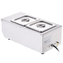 Chocolate Tempering Machine, 2 Tanks Chocolate Melting Pot with TEMP Control, 800W Stainless Steel Electric Commercial Food Warmer For Chocolate/Milk/Cream Melting and Heating