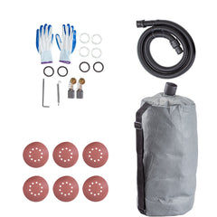 Drywall Sander 750W, Electric Drywall Sander, Foldable Sheetrock Sander, with Telescope Handle, Electric Sander, Variable Speed 800-1750 RPM, Wall Sander, with LED Strip Light and Vacuum Bag