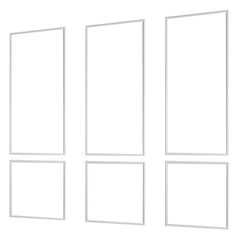 Wall Molding 3 Pack, Wainscoting Panels Kit, Lightweight Paintable Polystyrene, Easy to Install, Waterproof Accent Wall Trim for Interior Décor Living Room, Bedroom, White (61x137 + 61x61 cm)