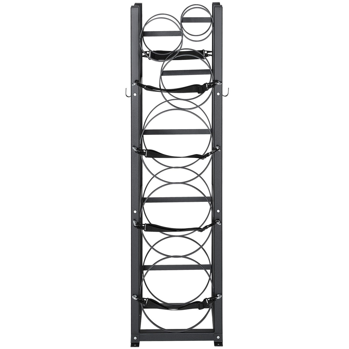 Refrigerant Tank Rack, with 3 x 30lbs and Other 3 Small Bottle Tanks, Cylinder Tank Rack 12.79x12.99x47.12 in, Refrigerant Cylinder Rack and Holders for Freon, Gases, Oxygen, Nitrogen