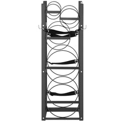 Refrigerant Tank Rack, with 2 x 30lbs and Other 3 Small Bottle Tanks, Cylinder Tank Rack 12.79x12.99x47.12 in, Refrigerant Cylinder Rack and Holders for Freon, Gases, Oxygen, Nitrogen