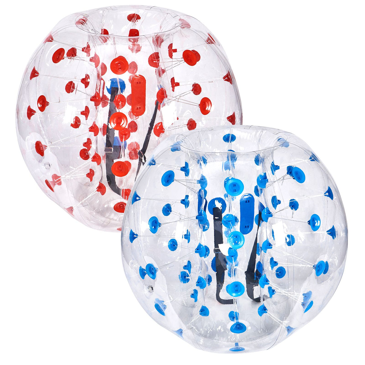 Inflatable Bumper Balls 2-Pack, 4FT/1.2M Body Sumo Zorb Balls for Teen & Adult, 0.8mm Thick PVC Human Hamster Bubble Balls for Outdoor Team Gaming Play, Bumper Bopper Toys for Garden, Yard, Park