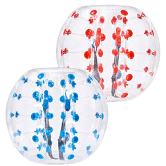 Inflatable Bumper Balls 2-Pack, 4FT/1.2M Body Sumo Zorb Balls for Teen & Adult, 0.8mm Thick PVC Human Hamster Bubble Balls for Outdoor Team Gaming Play, Bumper Bopper Toys for Garden, Yard, Park