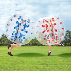 Inflatable Bumper Balls 2-Pack, 4FT/1.2M Body Sumo Zorb Balls for Teen & Adult, 0.8mm Thick PVC Human Hamster Bubble Balls for Outdoor Team Gaming Play, Bumper Bopper Toys for Garden, Yard, Park