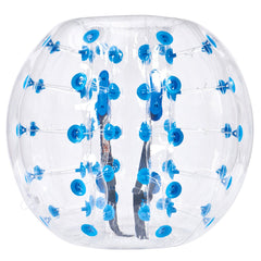 Inflatable Bumper Ball 1-Pack, 4FT/1.2M Body Sumo Zorb Balls for Teen & Adult, 0.8mm Thick PVC Human Hamster Bubble Balls for Outdoor Team Gaming Play, Bumper Bopper Toys for Garden, Yard, Park