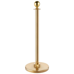 Stanchion Post with Velvet Rope, 6-Pack Crowd Control Stanchion with 4PCS 5FT Red Velvet Ropes, Stainless Steel Queue Barrier Line Divider with Fillable Base & Ball Top for Wedding Museum Party