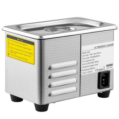 0.8L Professional Ultrasonic Cleaner 304 Stainless Steel Digital Lab Ultrasonic Cleaner with Timer for Jewelry Watch Glasses Circuit Board Dentures Small Parts Dental Instrument (0.8L)