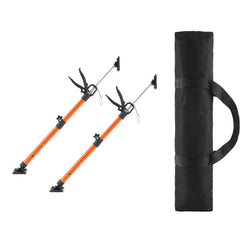 Cabinet Jack Support Pole, 2-Pack, 54-155 cm Steel Telescopic Quick Support Rod, Adjustable 3rd Hand System up to 70 kg Capacity for Installing Cabinets, Lifting Drywall, Cargo Bars