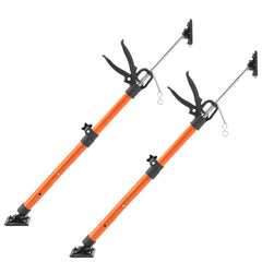 Cabinet Jack Support Pole, 2-Pack, 54-155 cm Steel Telescopic Quick Support Rod, Adjustable 3rd Hand System up to 70 kg Capacity for Installing Cabinets, Lifting Drywall, Cargo Bars