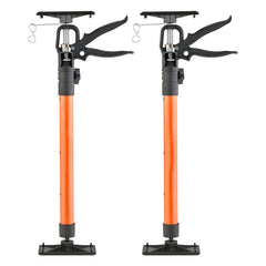 Cabinet Jack Support Pole, 2-Pack, 54-155 cm Steel Telescopic Quick Support Rod, Adjustable 3rd Hand System up to 70 kg Capacity for Installing Cabinets, Lifting Drywall, Cargo Bars