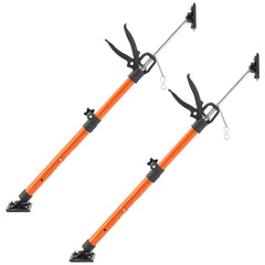 Cabinet Jack Support Pole, 2-Pack, 54-155 cm Steel Telescopic Quick Support Rod, Adjustable 3rd Hand System up to 70 kg Capacity for Installing Cabinets, Lifting Drywall, Cargo Bars