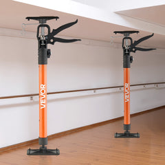 Cabinet Jack Support Pole, 2-Pack, 54-155 cm Steel Telescopic Quick Support Rod, Adjustable 3rd Hand System up to 70 kg Capacity for Installing Cabinets, Lifting Drywall, Cargo Bars