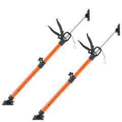 Cabinet Jack Support Pole, 2-Pack, 54-155 cm Steel Telescopic Quick Support Rod, Adjustable 3rd Hand System up to 70 kg Capacity for Installing Cabinets, Lifting Drywall, Cargo Bars