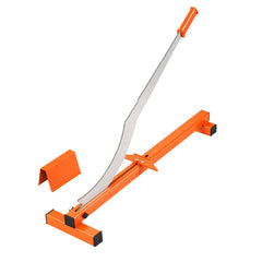 304.8mm Vinyl Floor Cutter, 10mm Thick Laminate Flooring Cutter with Cutting Angle Guide, Rubber Handle, Honing Stone, D2 Steel Blade for Cutting Laminate, Vinyl, Home Renovation