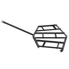 Driveway Drag, 84" Width Tow Behind Drag Harrow, Q235 Steel Driveway Grader with Adjustable Bars, Support up to 50 lbs, Driveway Tractor Harrow for ATVs, UTVs, Garden Lawn Tractors