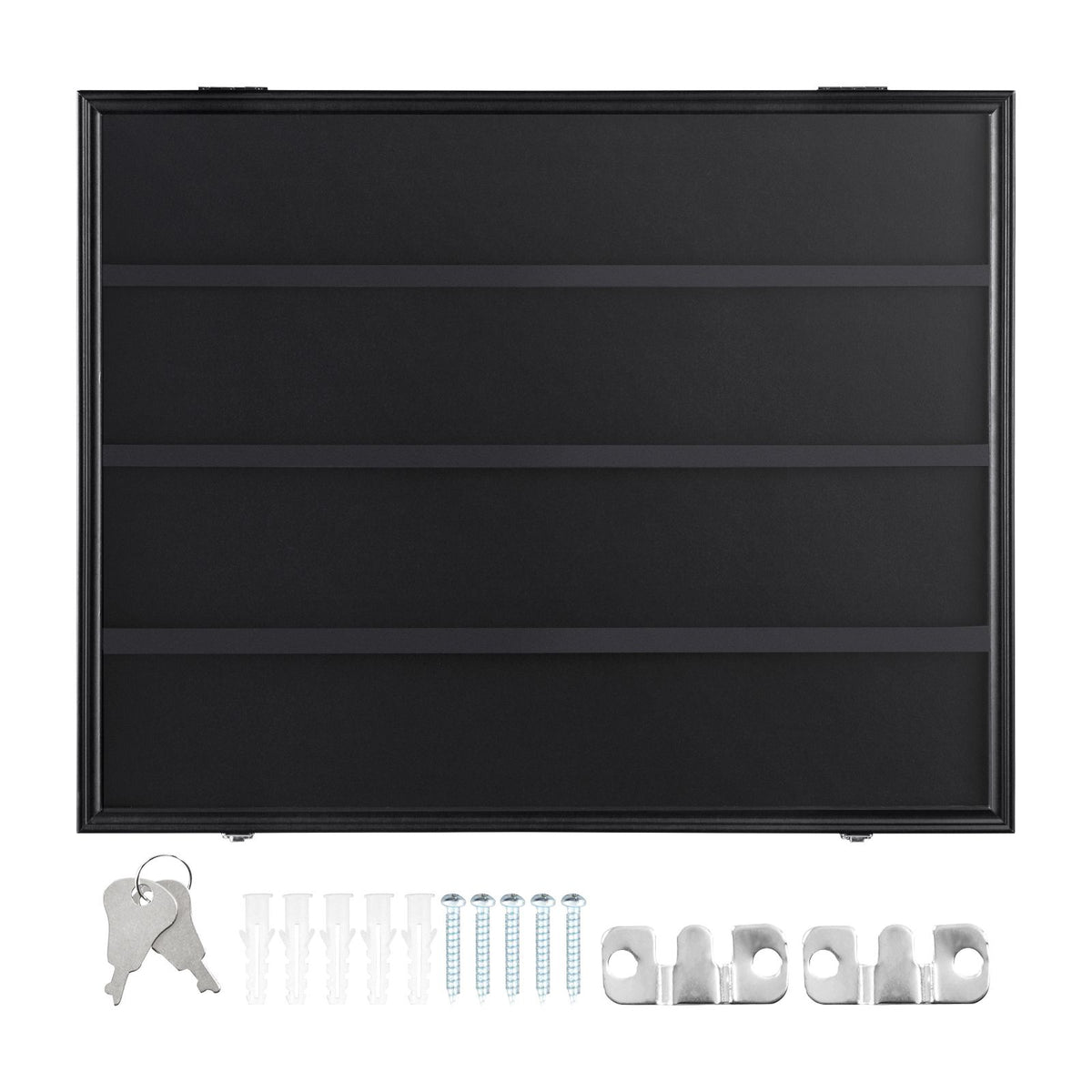36 Graded Sports Card Display Case, 775 x 617 x 55 mm, Baseball Card Display Frame with 98% UV Protection Clear View PC Glass, Lockable Wall Cabinet for Football Basketball Hockey Trading Card
