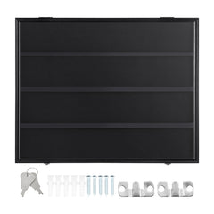 36 Graded Sports Card Display Case, 775 x 617 x 55 mm, Baseball Card Display Frame with 98% UV Protection Clear View PC Glass, Lockable Wall Cabinet for Football Basketball Hockey Trading Card