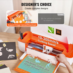 Vinyl Cutter Machine, Bluetooth Connectivity DIY Cutting Machine, Compatible with iOS, Android, Windows and Mac, Massive Designs Included, for Creating Customized Cards, Home Decor