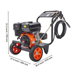Gas Pressure Washer Gas Powered Washer 4400 PSI 4.0 GPM 390cc 5 Nozzles