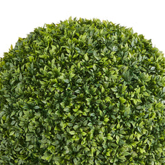 Artificial Topiary Ball, 584mm Faux Boxwood Plant Balls, Fake Silk Tree Look Real, Easy Assembly for Decor Front Porch Outdoor Patio Garden Balcony Backyard and Indoor Home Wedding, Green
