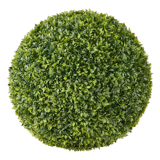 Artificial Topiary Ball, 584mm Faux Boxwood Plant Balls, Fake Silk Tree Look Real, Easy Assembly for Decor Front Porch Outdoor Patio Garden Balcony Backyard and Indoor Home Wedding, Green