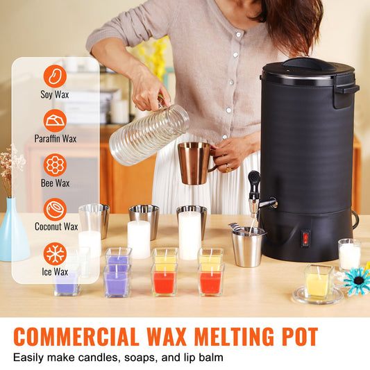 Wax Melter for Candle Making 10Liter Electric Pot Commercial or Home Use