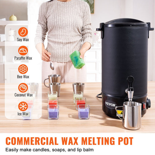 Wax Melter for Candle Making 10Liter Electric Pot Commercial or Home Use
