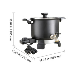 Wax Melter for Candle Making, 5 Liter Large Electric Wax Melting Pot Easy Pour Spout, 4-level Temperature Control, Easy Clean for Candle Soap Cream Beauty Bulk Production Business or Home