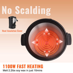 Wax Melter for Candle Making 6.5Liter Electric Pot Commercial or Home Use