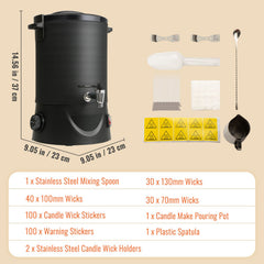 Wax Melter for Candle Making 6.5Liter Electric Pot Commercial or Home Use