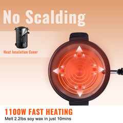 Wax Melter for Candle Making 6.5Liter Electric Pot Commercial or Home Use