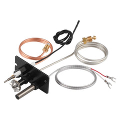Gas Pilot Assembly, OE 69L17, 69L1701, 904405, J4117, 108084-02 Fireplace Gas Pilot Assembly Kit, Natural Gas Ignition Replacement, Compatible with Lennox, Superior, Astria Models, Black