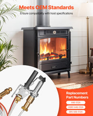 Gas Pilot Assembly, OE 446-512A, HSRV 446-512A, SRV 446-512A Fireplace Gas Pilot Assembly Kit, Natural Gas Ignition Replacement, Compatible with Heat & Glo, Heatilator, Lennox, Regency Models