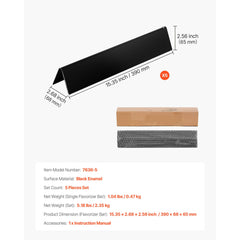 Flavorizer Bars, 39cm Grill Replacement Part, for Weber Spirit I & II 300 Series Grills, Including Spirit E-310, ll S-310, ll E-320, Porcelain-enameled Steel Thicker Heat Plate, 5 Pack