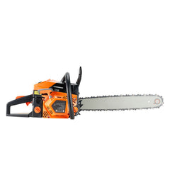58 cc Gas Chainsaw, 508 mm Gas Powered Chainsaw, 2.0 kW Power Chain Saw with Non-Slip Handle, Gas-Powered Chainsaws with Dual Fuel Tanks, For Wood Cutting, Tree Trimming, and Land Clearing