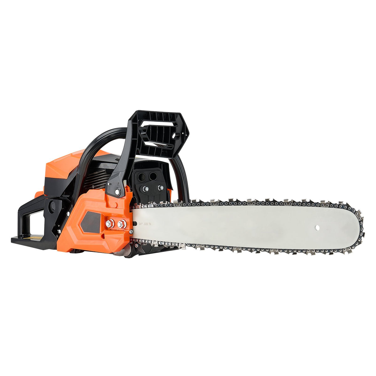 58 cc Gas Chainsaw, 508 mm Gas Powered Chainsaw, 2.0 kW Power Chain Saw with Non-Slip Handle, Gas-Powered Chainsaws with Dual Fuel Tanks, For Wood Cutting, Tree Trimming, and Land Clearing