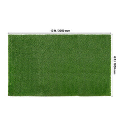 Artifical Grass, 6 x 10 ft Rug Green Turf, 1.38"Fake Door Mat Outdoor Patio Lawn Decoration, Easy to Clean with Drainage Holes, Perfect For Multi-Purpose Home Indoor Entryway Scraper Dog Mats