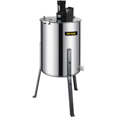 4 Frame Electric Honey Extractor Beekeeping 120 W Motor 2 Clear Lids