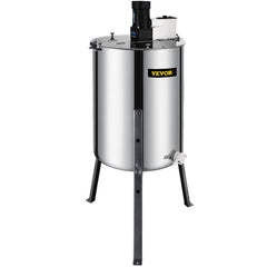 4 Frame Electric Honey Extractor Beekeeping 120 W Motor 2 Clear Lids