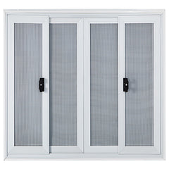 Concession Window, 91.4 x 91.4 cm Aluminum Alloy Food Truck Service Window with 4 Horizontal Sliding Screen Windows & Awning Door & Drag Hook, Serving Window for Food Trucks Concession Trailers