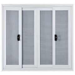 Concession Window, 91.4 x 91.4 cm Aluminum Alloy Food Truck Service Window with 4 Horizontal Sliding Screen Windows & Awning Door & Drag Hook, Serving Window for Food Trucks Concession Trailers
