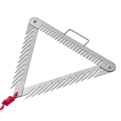 24in Aquatic Weed Rake, 3-Sided Lake Weed Rake with Handle, Portable and Foldable Pond Water Grass Razor, Stainless Steel Throwable Floating Pond Weeds Cutter with 30 ft Rope, for Lakes Ponds