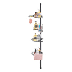42" to 114" High Shower Corner Caddy Tension Pole Rust-Proof Tension Pole