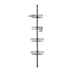 42" to 114" High Shower Corner Caddy Tension Pole Rust-Proof Tension Pole
