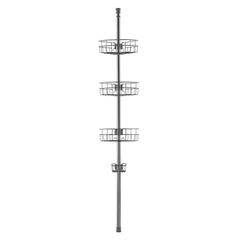 39" to 125" High Shower Corner Caddy Tension Pole Rust-Proof Tension Pole