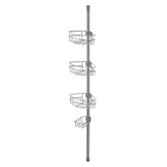 39" to 125" High Shower Corner Caddy Tension Pole Rust-Proof Tension Pole